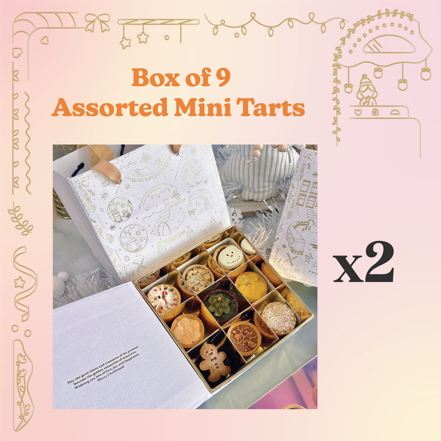 Christmas 9pcs Mini Tarts Gift Box