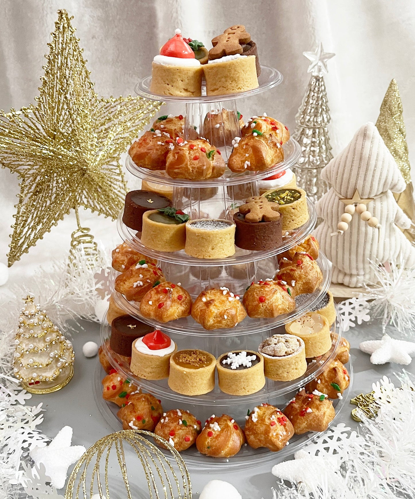 XMAS Tiered Mini Tarts Display Stand (ALL TARTS ONLY)