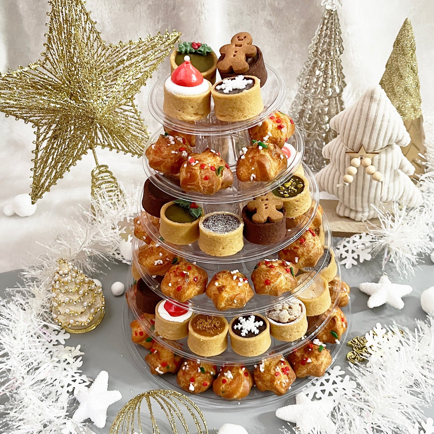 XMAS Tiered Mini Tarts Display Stand (ALL TARTS ONLY)