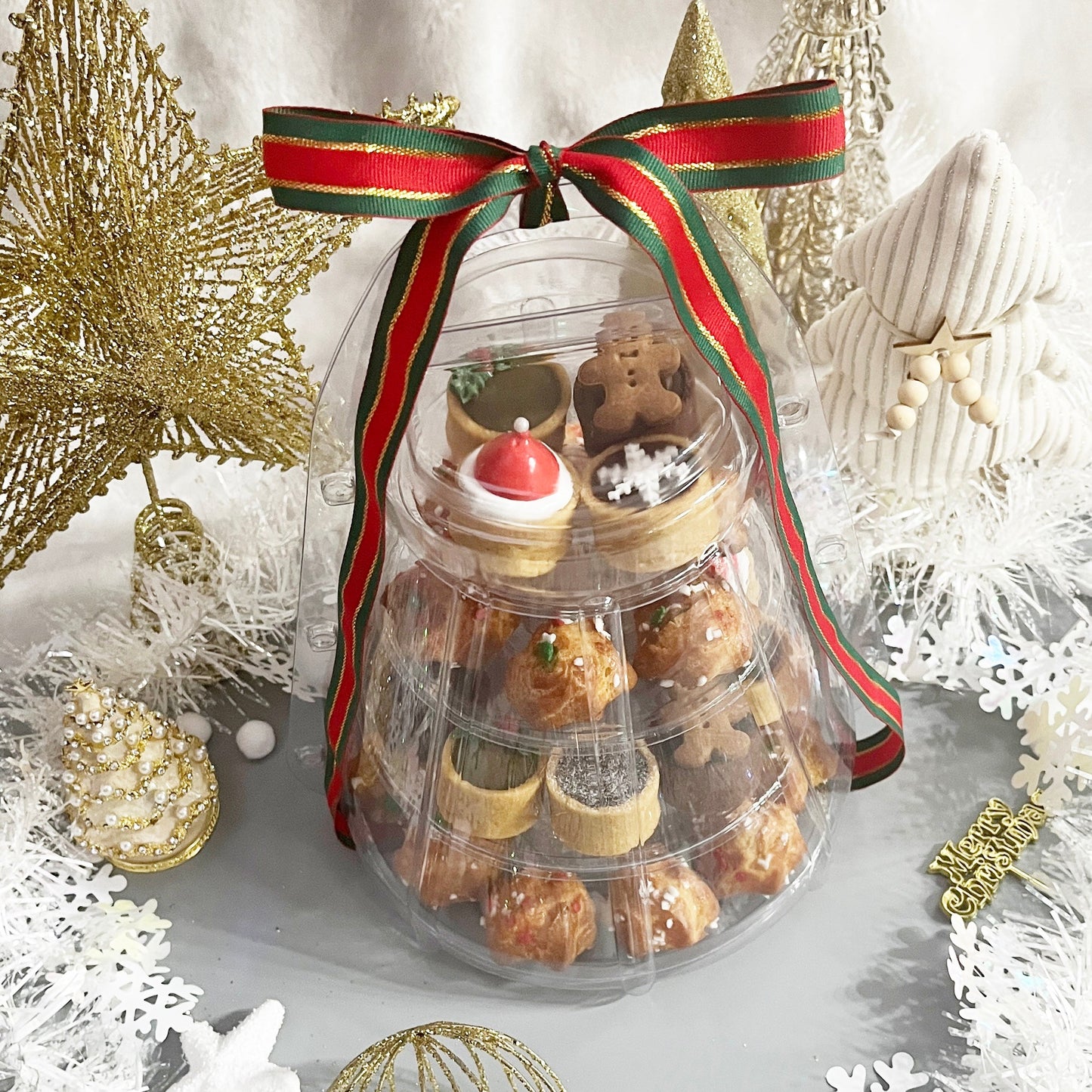 XMAS Tiered Mini Tarts Display Stand (ALL TARTS ONLY)