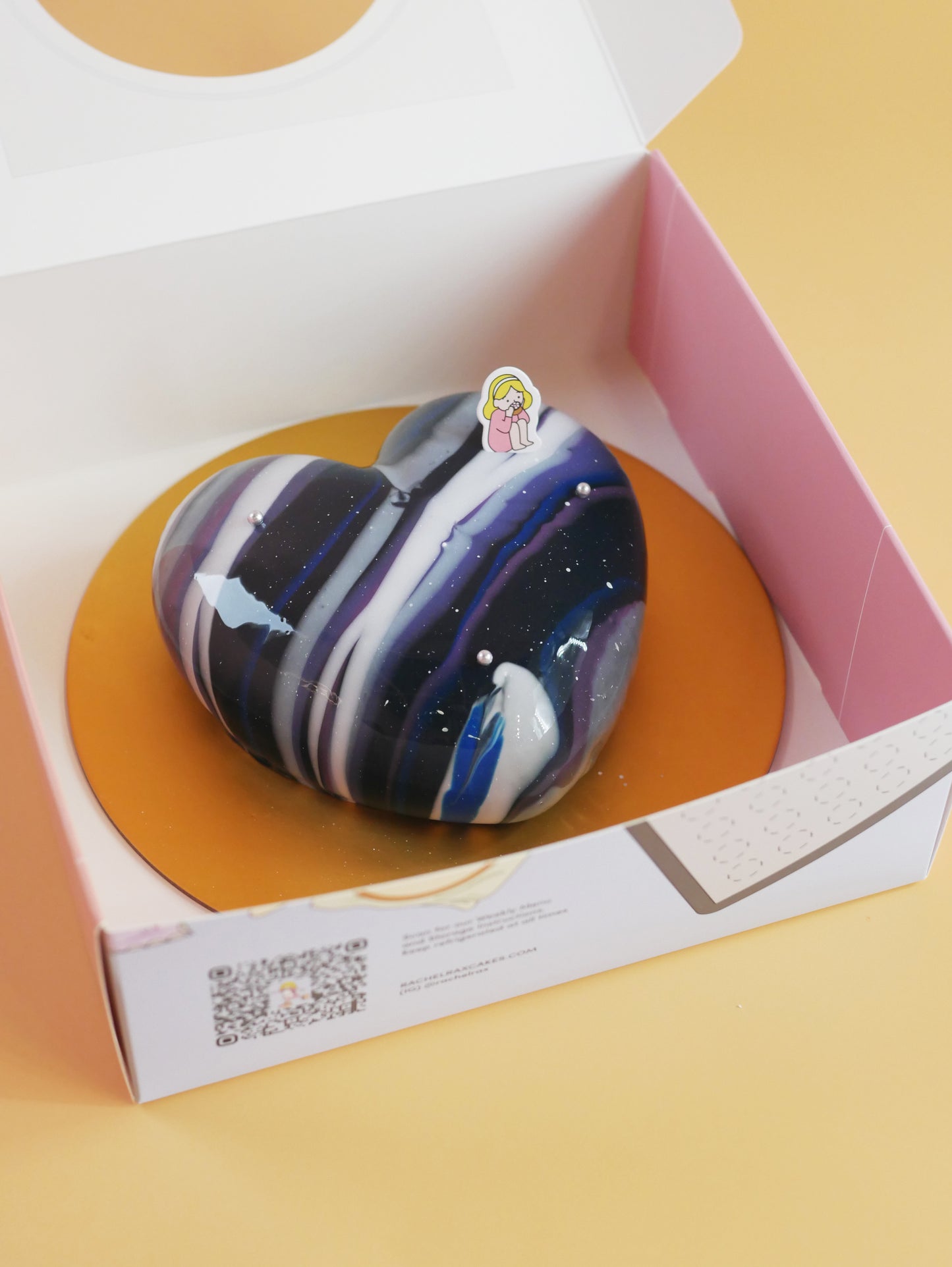 Signature Galaxy Glazed Cake (Chocolate Hazelnut) (Lead Time: 7 Days)