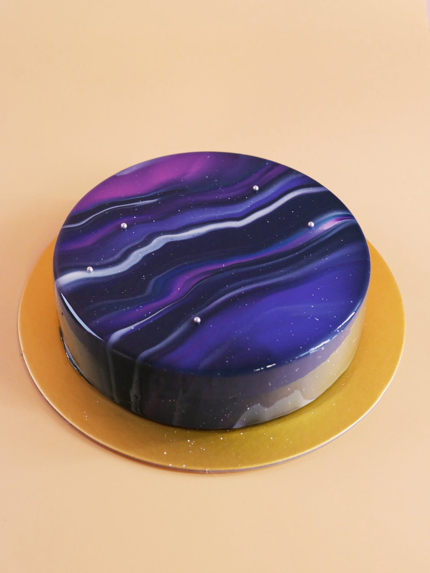 Signature Galaxy Glazed Cake (Chocolate Hazelnut) (Lead Time: 7 Days)