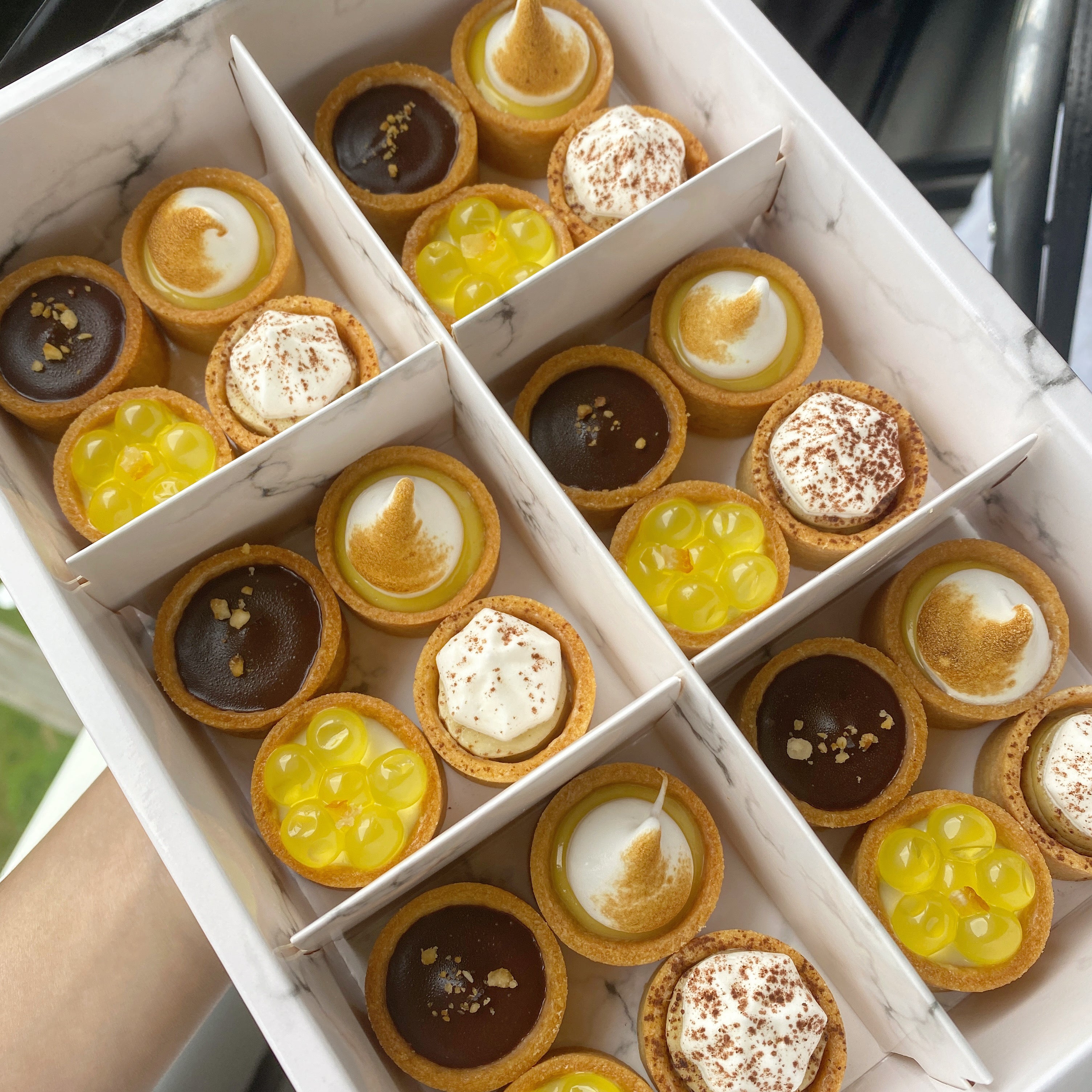 Mini Tarts, Large Tarts, Entremets & Tiramisu – Rachelrax Cakes