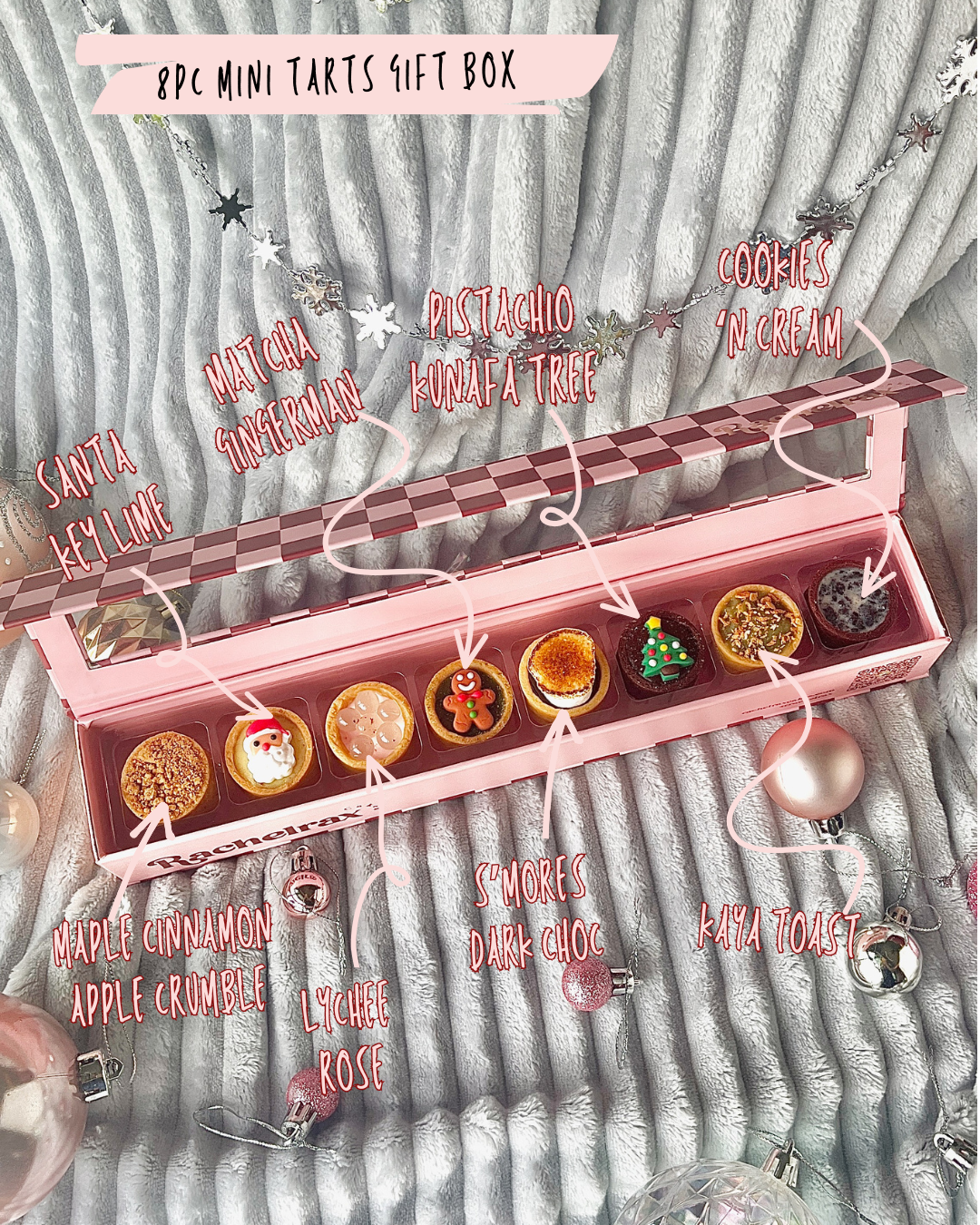 Christmas 8pcs Mini Tarts Gift Box