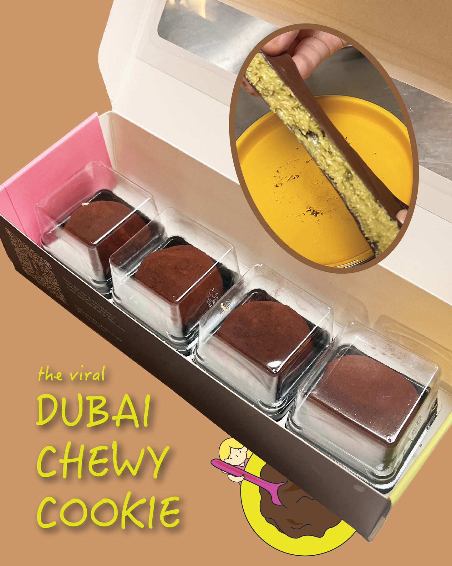 Dubai Chewy Cookie (4pcs)
