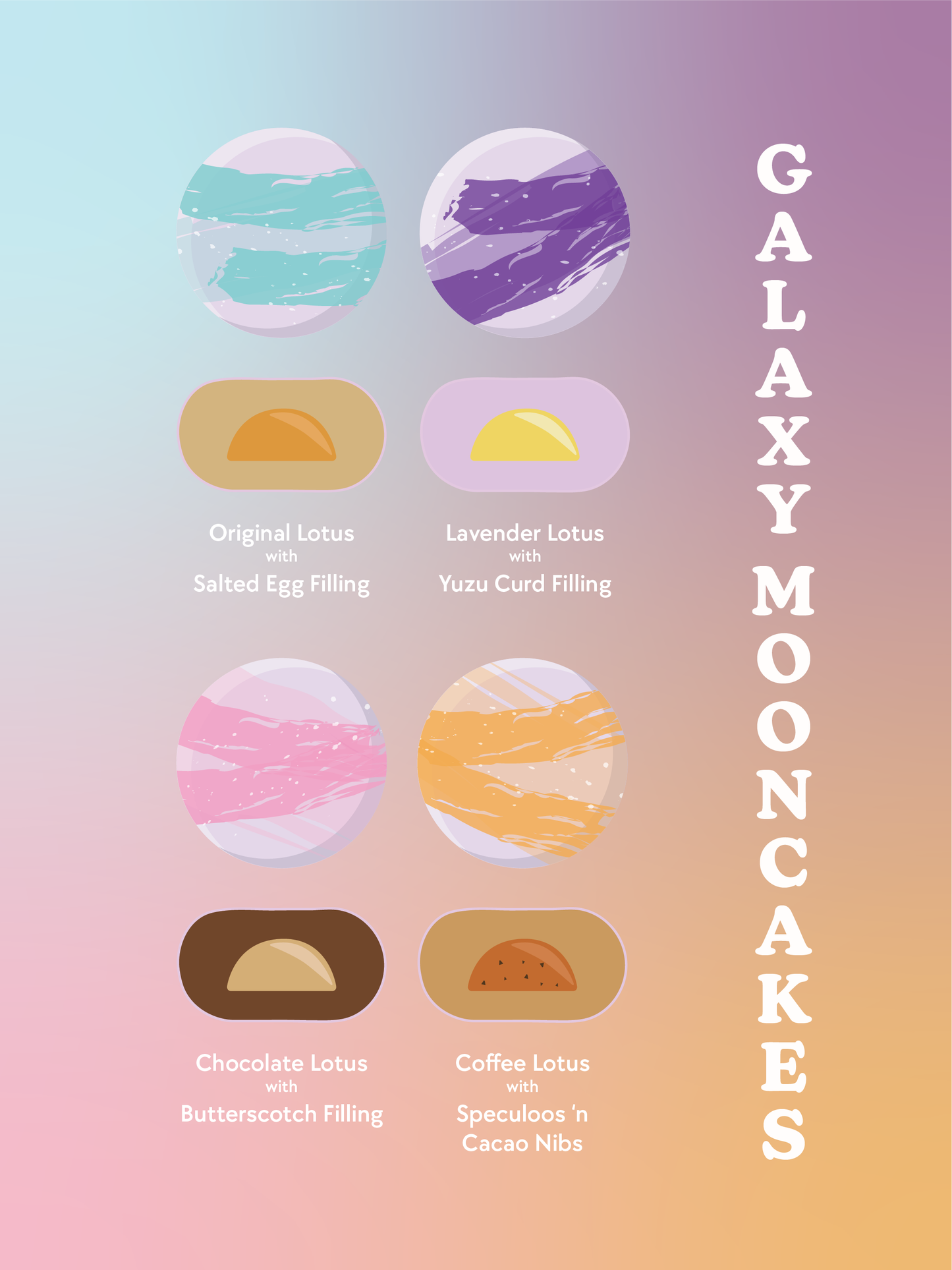 Signature Galaxy Mooncakes