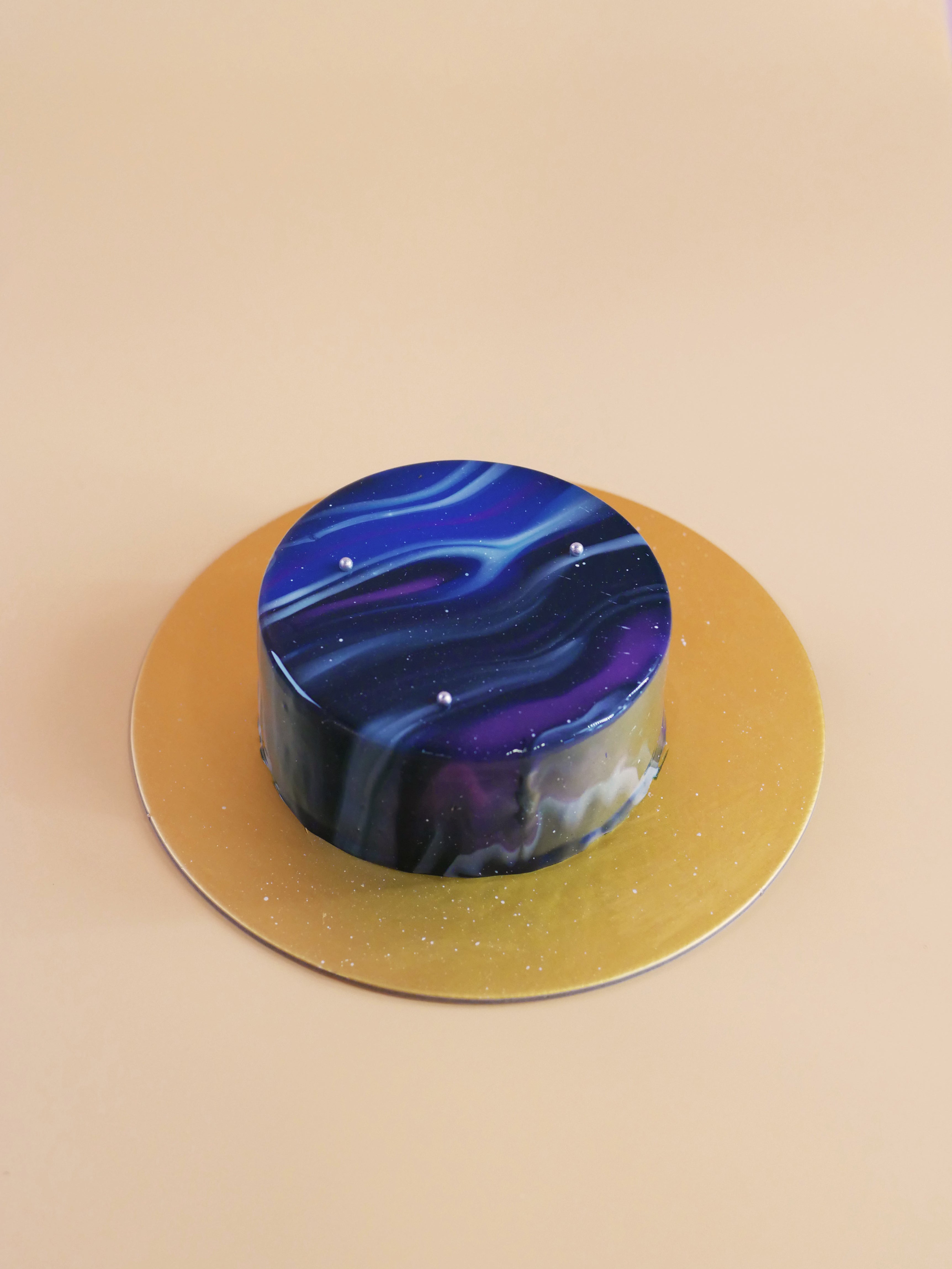 Black Frosting Recipe + Galaxy Geode Birthday Cake - Something Swanky