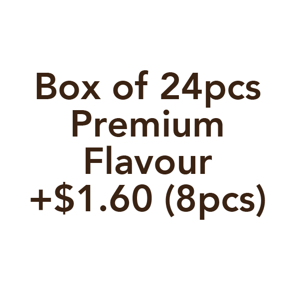 Box of 24 Premium (3 flavours) +$1.60 (Please do not remove if you have selected a *premium flavour for your order)